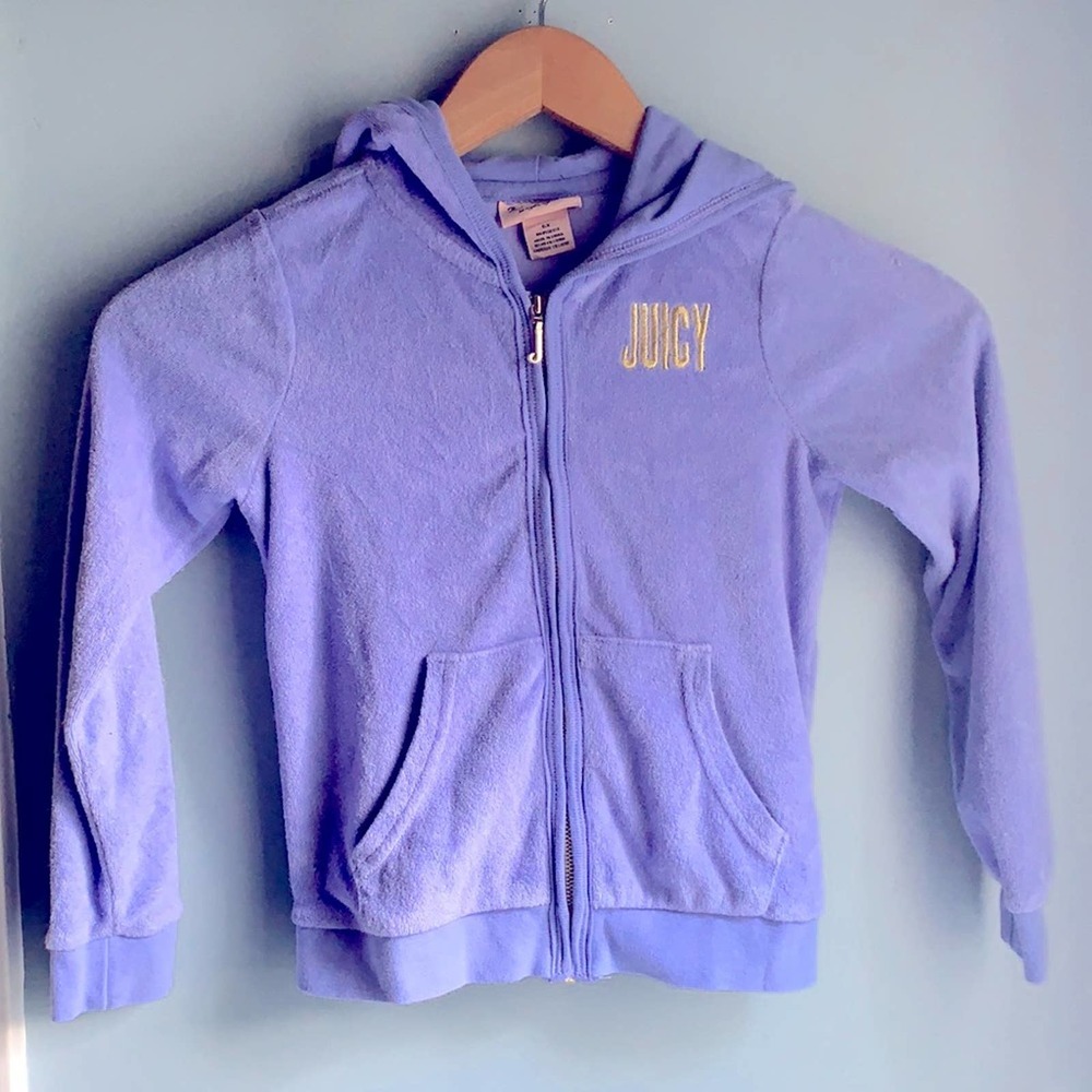 Juicy Couture | Velour Track Jacket Girls Sequins 6X